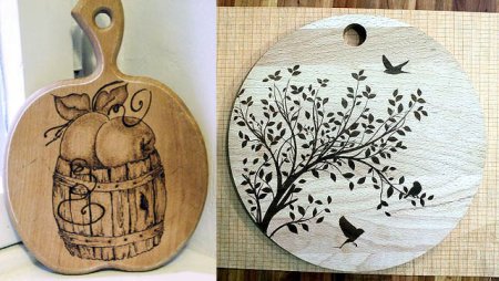 Трафарет для выжигания на разделочной доске