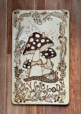 Узоры выжигателем по дереву