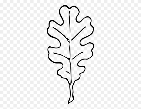 Дубовый лист трафарет