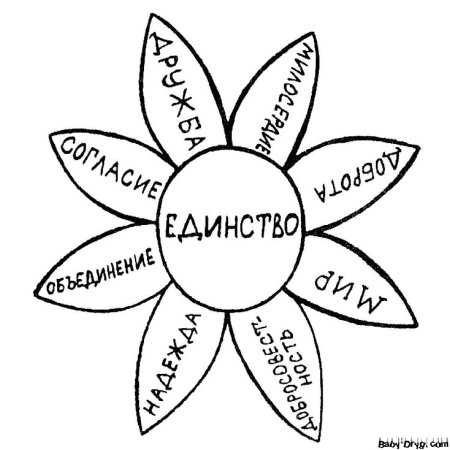 День народного единства раскраска