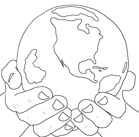 Планета земля раскраска