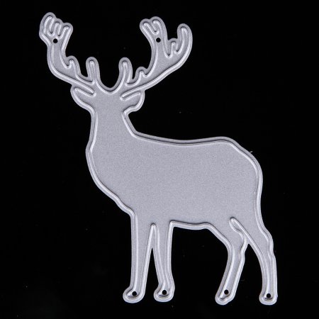 Трафарет оленя для вырезания из пенопласта