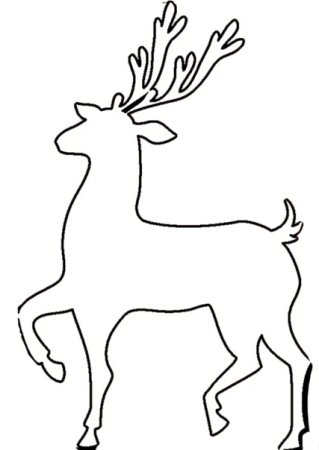 Шаблон оленя