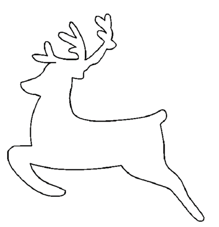 Олени эскиз для вырезки