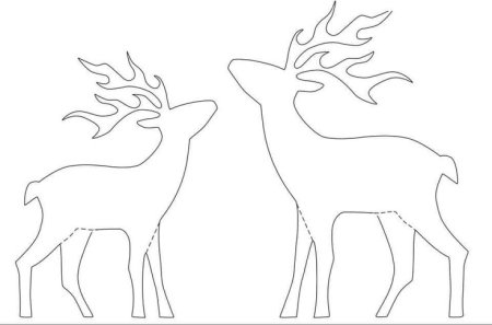 Олень из фанеры