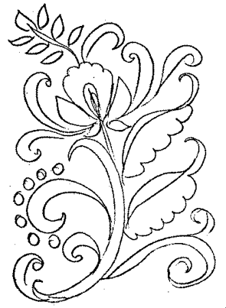 Трафарет русские узоры