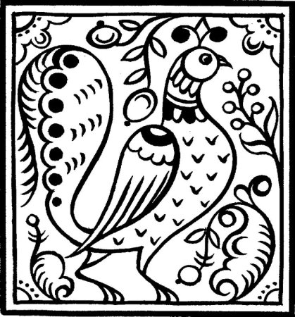 Петриковская роспись раскраска