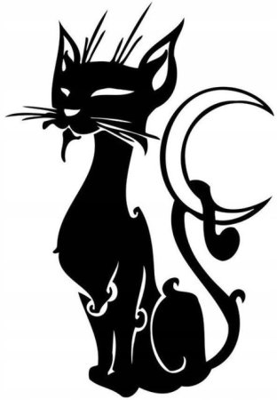 Трафарет кошки