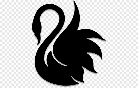 Силуэт лебедя
