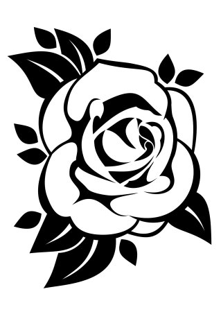 Трафарет «розочки»