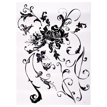 Однотонные рисунки на стенах