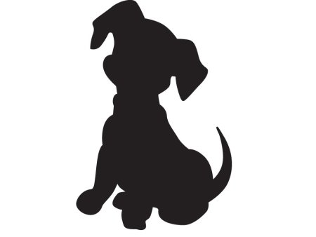 Силуэт щенка