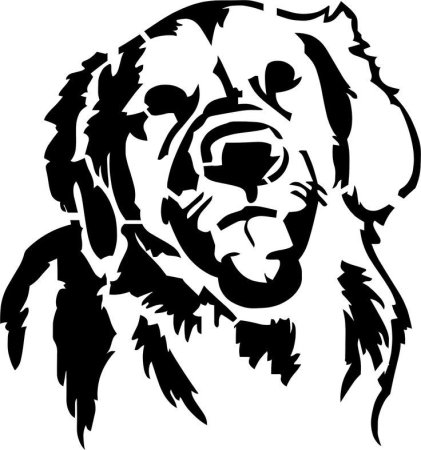 Собака для выжигания по дереву