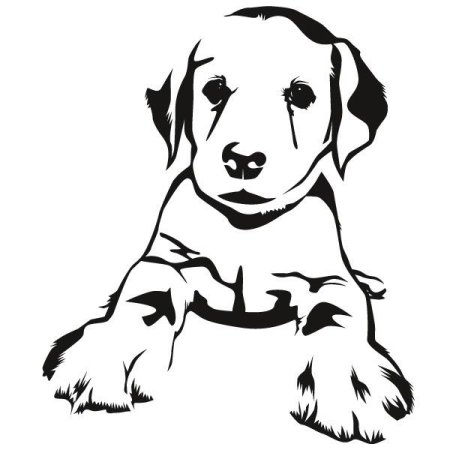 Собака для выжигания по дереву