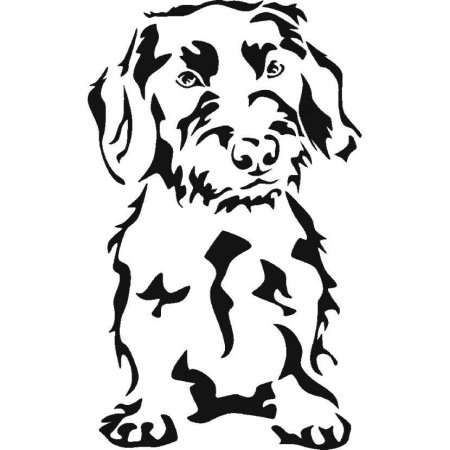 Собака для выжигания по дереву