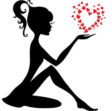 Трафарет девушки