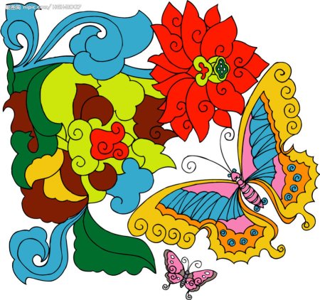 Шаблон цветной