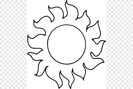 Солнце контур