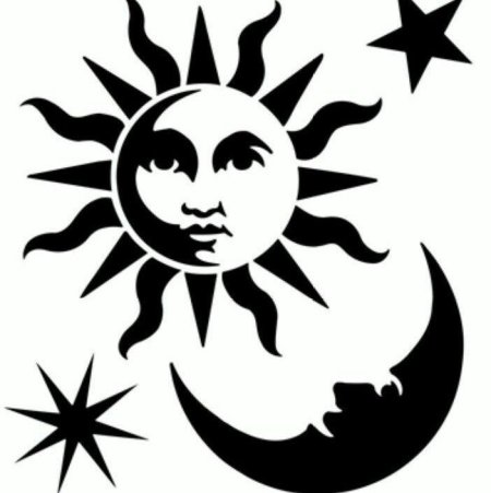 Раскраска. Солнышко