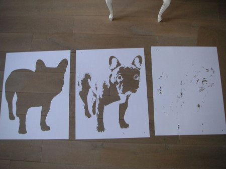 Рисунки по трафарету