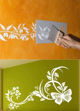 Трафареты для покраски стен