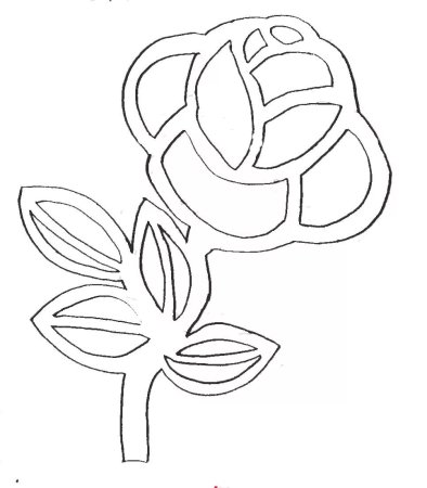 Вырезалки на окна цветы