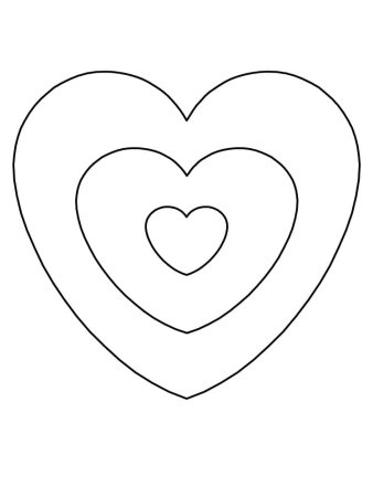 Сердечко шаблон