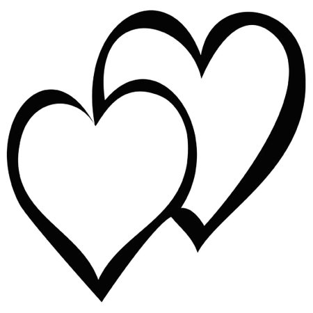 Сердечко контур