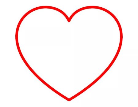 Сердечко контур