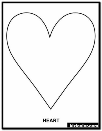 Сердце трафарет