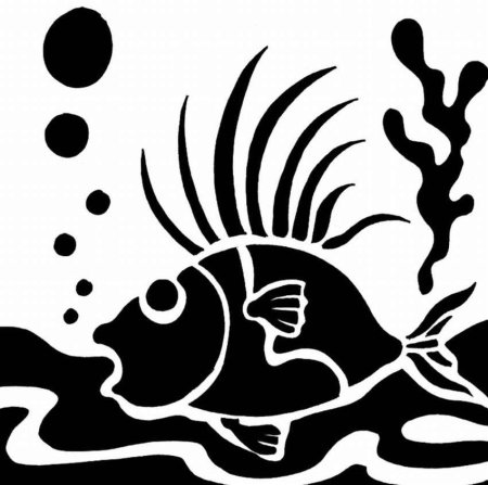 Трафарет "рыбки"