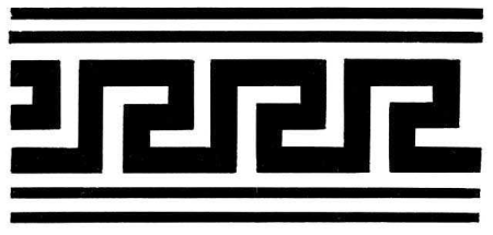 Греческий орнамент Меандр круг