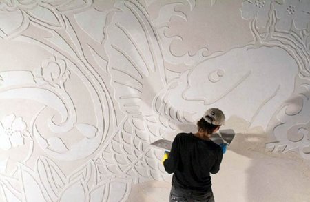 Техника сграффито для декоративной штукатурки