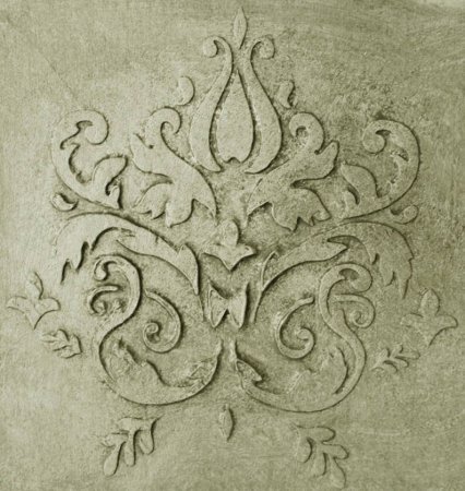 Декоративная штукатурка трафарет Дамаск