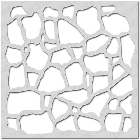 Трафарет для штукатурки под камень