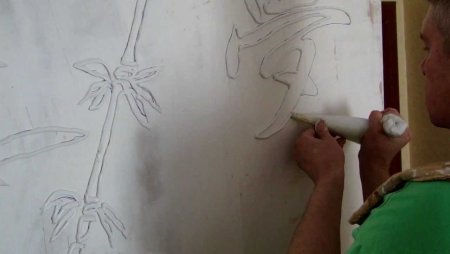 Рисование шпаклевкой