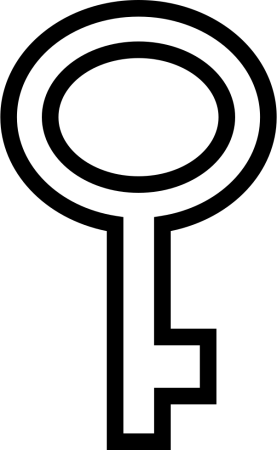 Трафарет ключа для вырезания