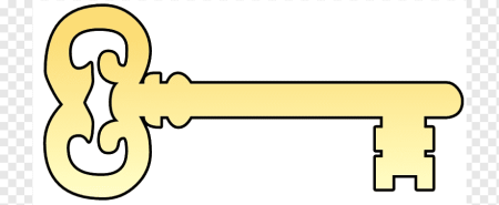 Золотой ключик трафарет