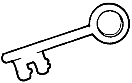 Золотой ключик трафарет