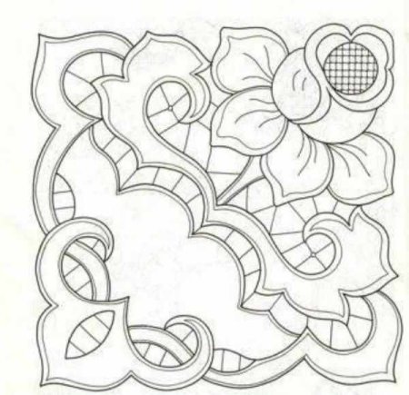 Вышивка Ришелье схемы