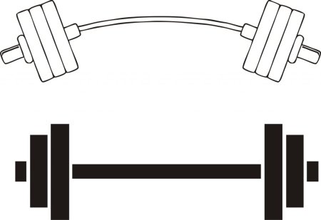 Штанга трафарет