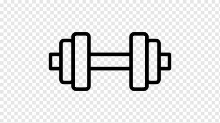 Гантели трафарет