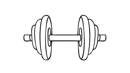 Штанга раскраска для детей