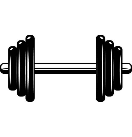 Нарисовать гантели