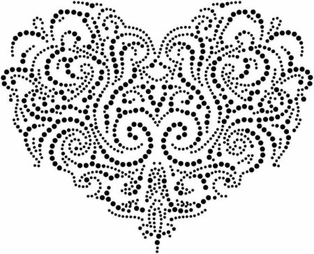 Орнамент для точечной росписи контурами