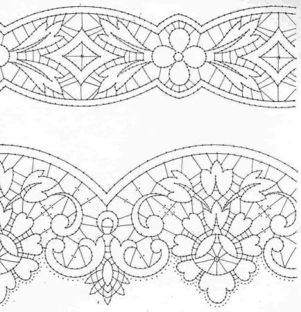 Игольное кружево Ришелье