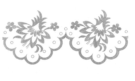 Кружево трафарет