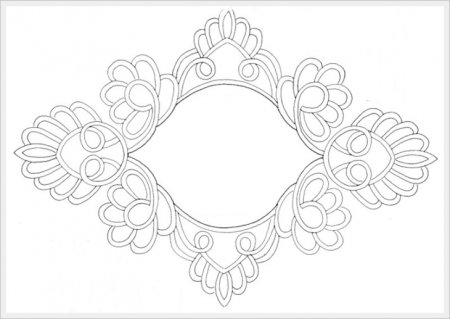 Трафарет кружева