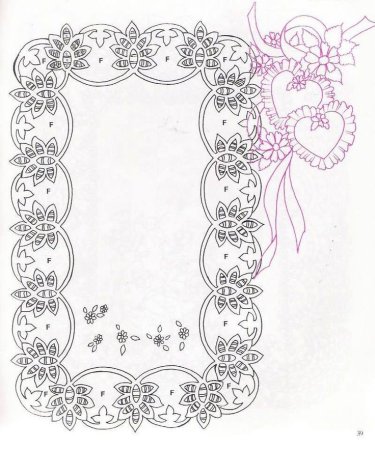 Узор росписи рамка
