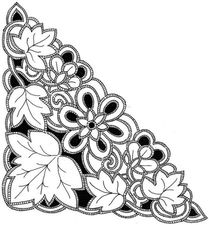 Вышивка Ришелье схемы